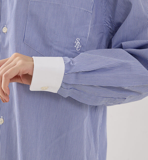 The Store by C' 「【Sporty&Rich】SRC Oversized Shirt／クレリックシャ」|シャツ・ブラウス|