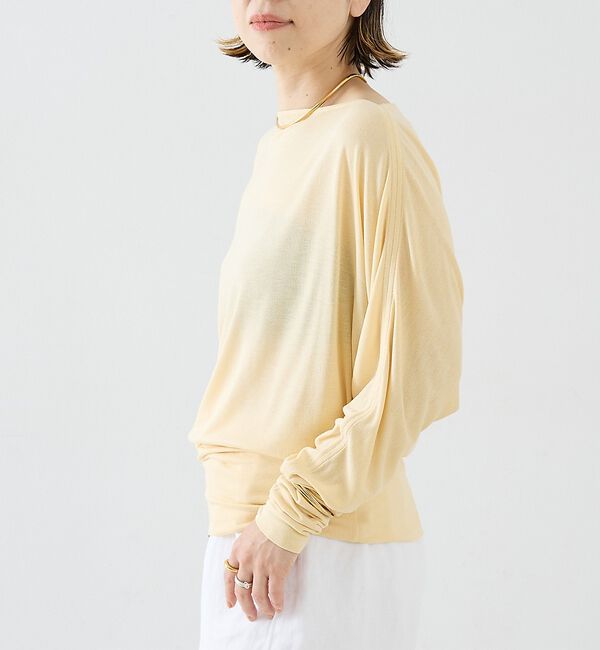 The Store by C' 「【TOTEME】Boatneck Jersey Top／ボートネックジャージート」|Tシャツ・カットソー|