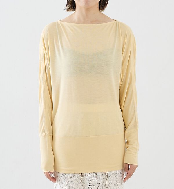 The Store by C' 「【TOTEME】Boatneck Jersey Top／ボートネックジャージート」|Tシャツ・カットソー|