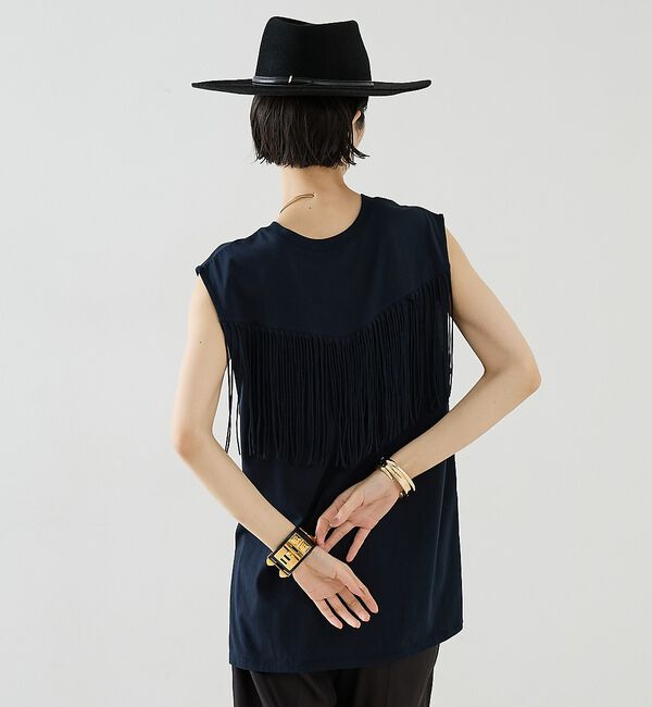The Store by C' 「【COCUCA】フリンジノースリーブ」|Tシャツ・カットソー|