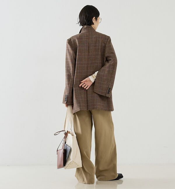 The Store by C' 「【COCUCA】グレンチェックジャケットコート」|テーラードジャケット|