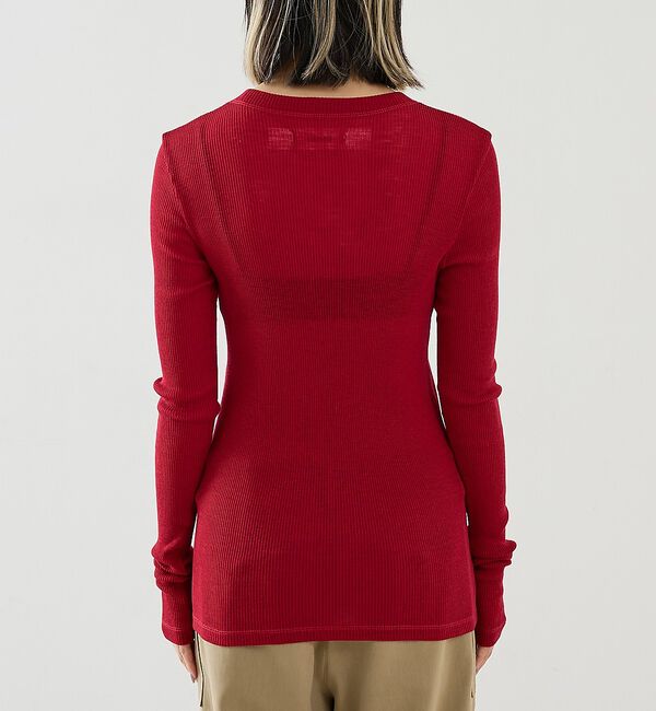 The Store by C' 「【COCUCA】ウールシフォンリブプルオーバー」|Tシャツ・カットソー|