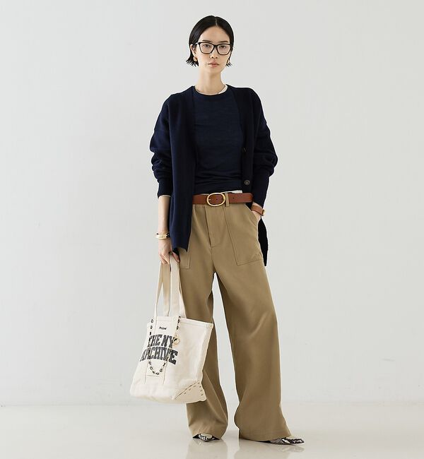 The Store by C' 「【COCUCA】ウールシフォンリブプルオーバー」|Tシャツ・カットソー|
