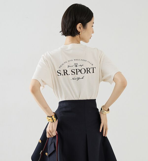 The Store by C' 「【Sporty&Rich】Wimbledon T-Shirt／ロゴTシャツ」|Tシャツ・カットソー|