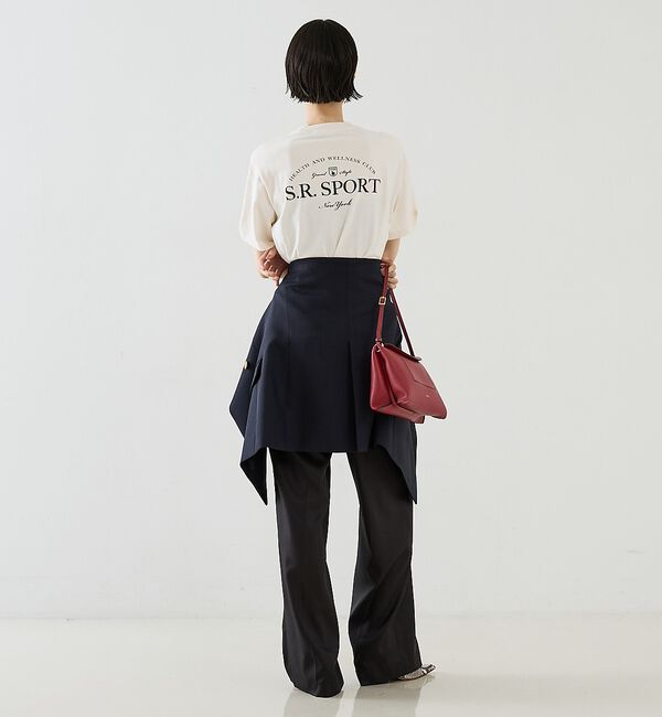 The Store by C' 「【Sporty&Rich】Wimbledon T-Shirt／ロゴTシャツ」|Tシャツ・カットソー|