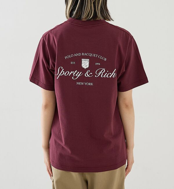 The Store by C' 「【Sporty&Rich】Syracuse T-Shirt／ロゴTシャツ」|Tシャツ・カットソー|