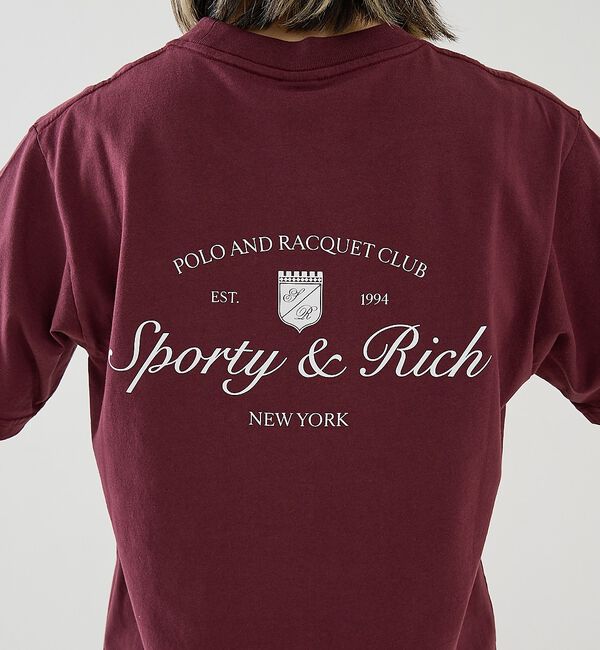 The Store by C' 「【Sporty&Rich】Syracuse T-Shirt／ロゴTシャツ」|Tシャツ・カットソー|