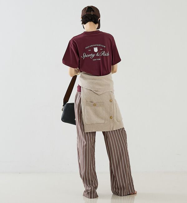 The Store by C' 「【Sporty&Rich】Syracuse T-Shirt／ロゴTシャツ」|Tシャツ・カットソー|