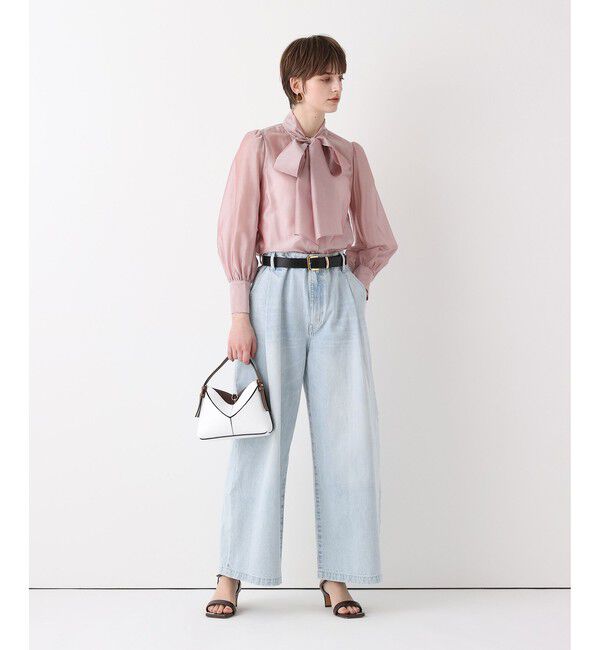 allureville「ブリーチデニムワイドレッグパンツ」|その他|