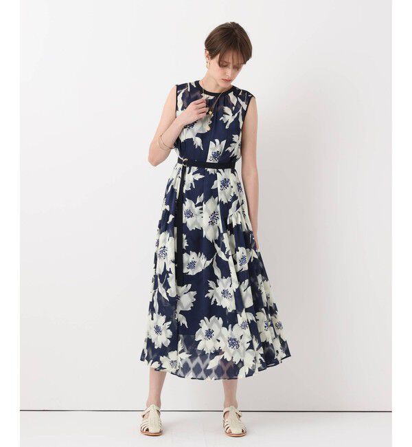 allureville「BIG FLOWER シアードレス」|ワンピース|