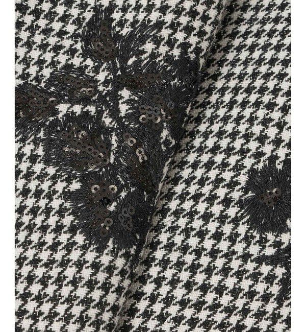 LOULOU WILLOUGHBY「フラワー刺繍千鳥オールインワン」|オールインワン|