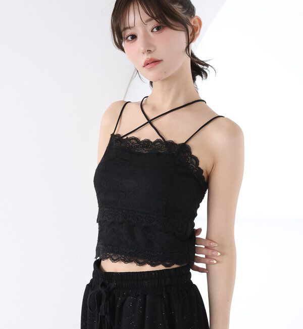  「カップ付きレースキャミソール」|プルオーバー|