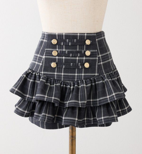  「【SMサイズ展開】ナポレオンフリルミニスカート」|スカート|
