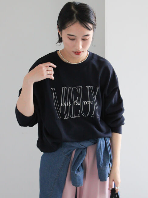 Te chichi「裏毛ロゴプリントスウェット」|Tシャツ・カットソー|