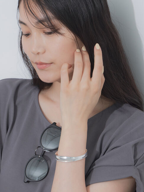 Te chichi「ニュアンスメタルバングル」|ブレスレット・バングル|シルバー