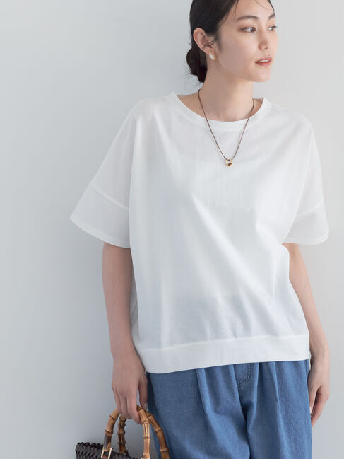 Te chichi「【接触冷感】コクーンスリーブTシャツ」|Tシャツ・カットソー|