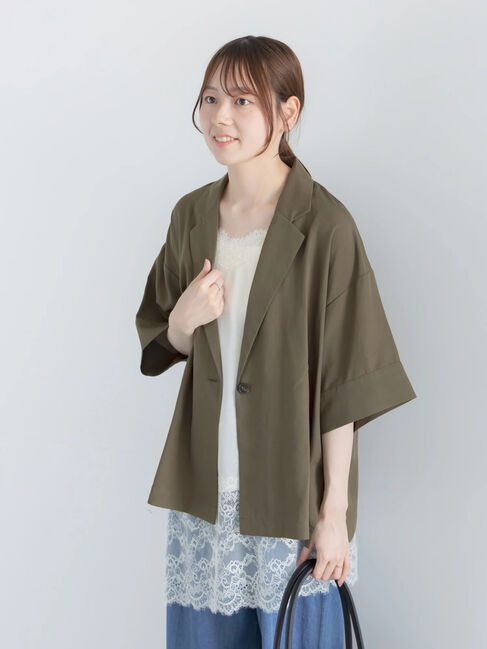 Te chichi「【接触冷感】レーヨンリネンジャケット(セットアップ可)」|その他|