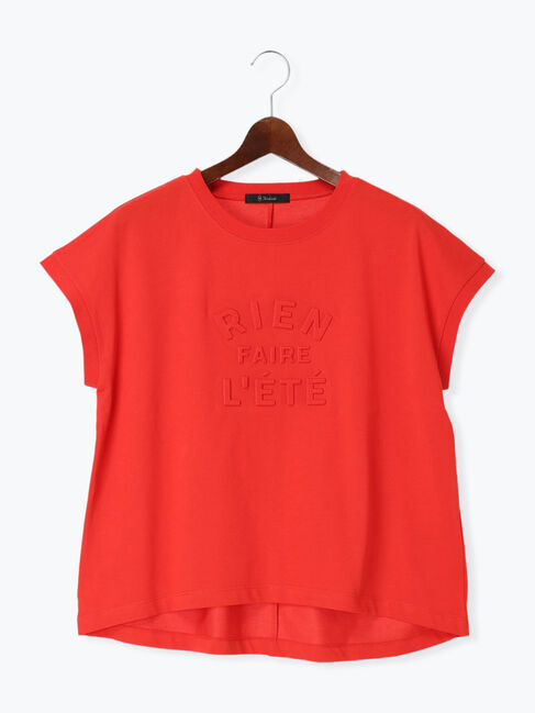 Te chichi「【接触冷感】エンボスロゴフレンチスリーブTシャツ」|Tシャツ・カットソー|