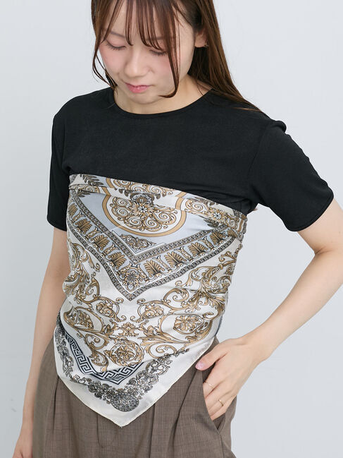 Te chichi「バロック柄スカーフ」|その他|オフホワイト