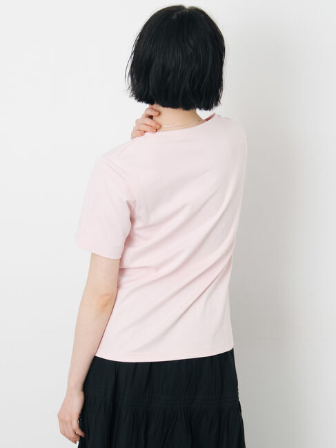 Samansa Mos2「【汗じみ防止】スムースTシャツ」|Tシャツ・カットソー|
