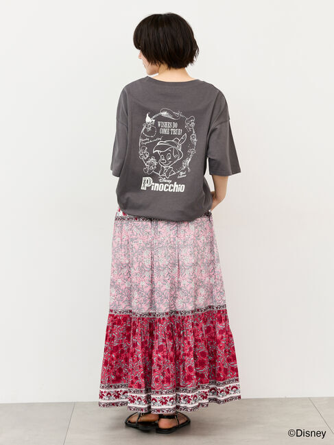 Samansa Mos2「【Disney】ピノキオ/バックプリントTシャツ」|Tシャツ・カットソー|