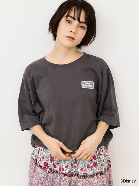Samansa Mos2「【Disney】ピノキオ/バックプリントTシャツ」|Tシャツ・カットソー|