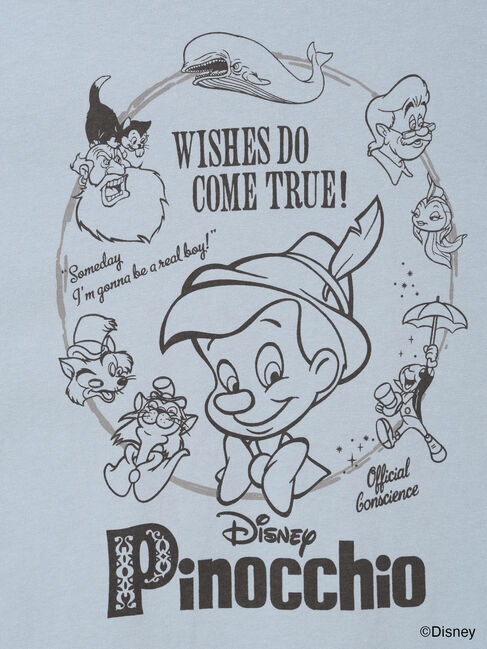 Samansa Mos2「【Disney】ピノキオ/バックプリントTシャツ」|Tシャツ・カットソー|