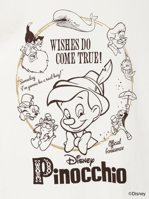 Samansa Mos2「【Disney】ピノキオ/バックプリントTシャツ」|Tシャツ・カットソー|