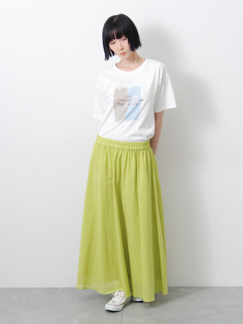 Samansa Mos2「◇【接触冷感】アソート箔プリントTシャツ」|Tシャツ・カットソー|