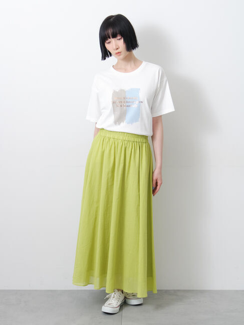 Samansa Mos2「◇【接触冷感】アソート箔プリントTシャツ」|Tシャツ・カットソー|