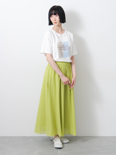 Samansa Mos2「◇【接触冷感】アソート箔プリントTシャツ」|Tシャツ・カットソー|