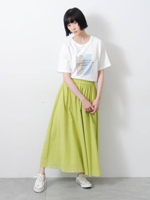 Samansa Mos2「◇【接触冷感】アソート箔プリントTシャツ」|Tシャツ・カットソー|