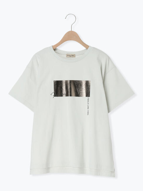 Samansa Mos2「◇【接触冷感】アソート箔プリントTシャツ」|Tシャツ・カットソー|