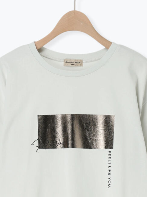 Samansa Mos2「◇【接触冷感】アソート箔プリントTシャツ」|Tシャツ・カットソー|