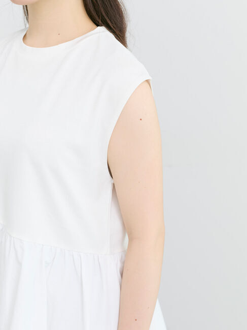 Samansa Mos2「◆バルーンペプラムフレンチT」|Tシャツ・カットソー|
