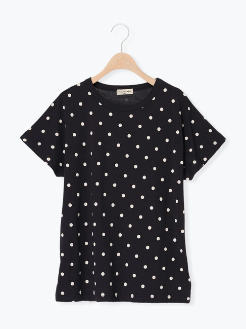 Samansa Mos2「【オーガニックコットン】ドット柄Tシャツ」|Tシャツ・カットソー|