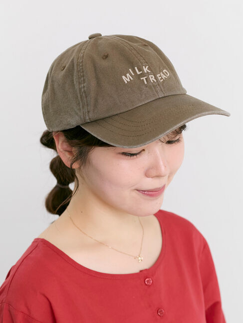 Samansa Mos2「【消臭効果】ウォッシュ加工キャップ」|その他|カーキ