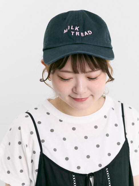Samansa Mos2「【消臭効果】ウォッシュ加工キャップ」|その他|ネイビー