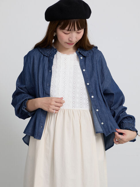 Samansa Mos2「デニム・無地アソートシャツジャケット」|その他|