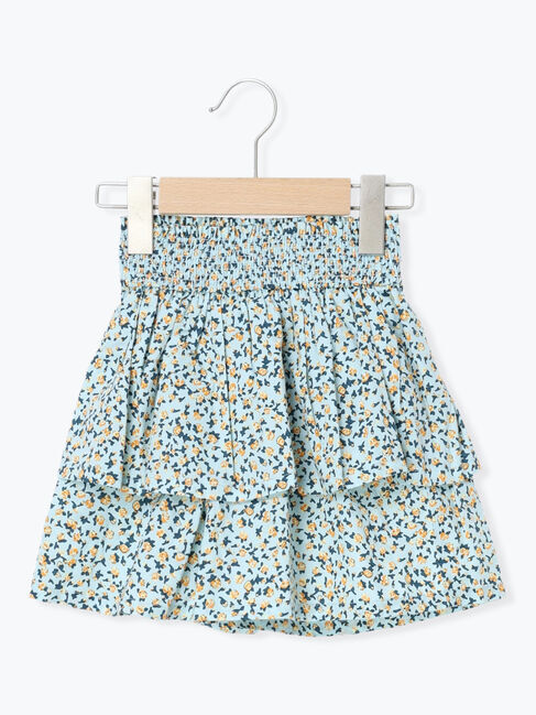 Samansa Mos2 Lagom「☆花柄フリルキュロット」|その他|サックスブルー