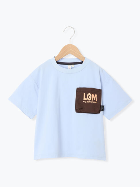 Samansa Mos2 Lagom「【吸水速乾】ポケット付きTシャツ」|Tシャツ・カットソー|ブルー