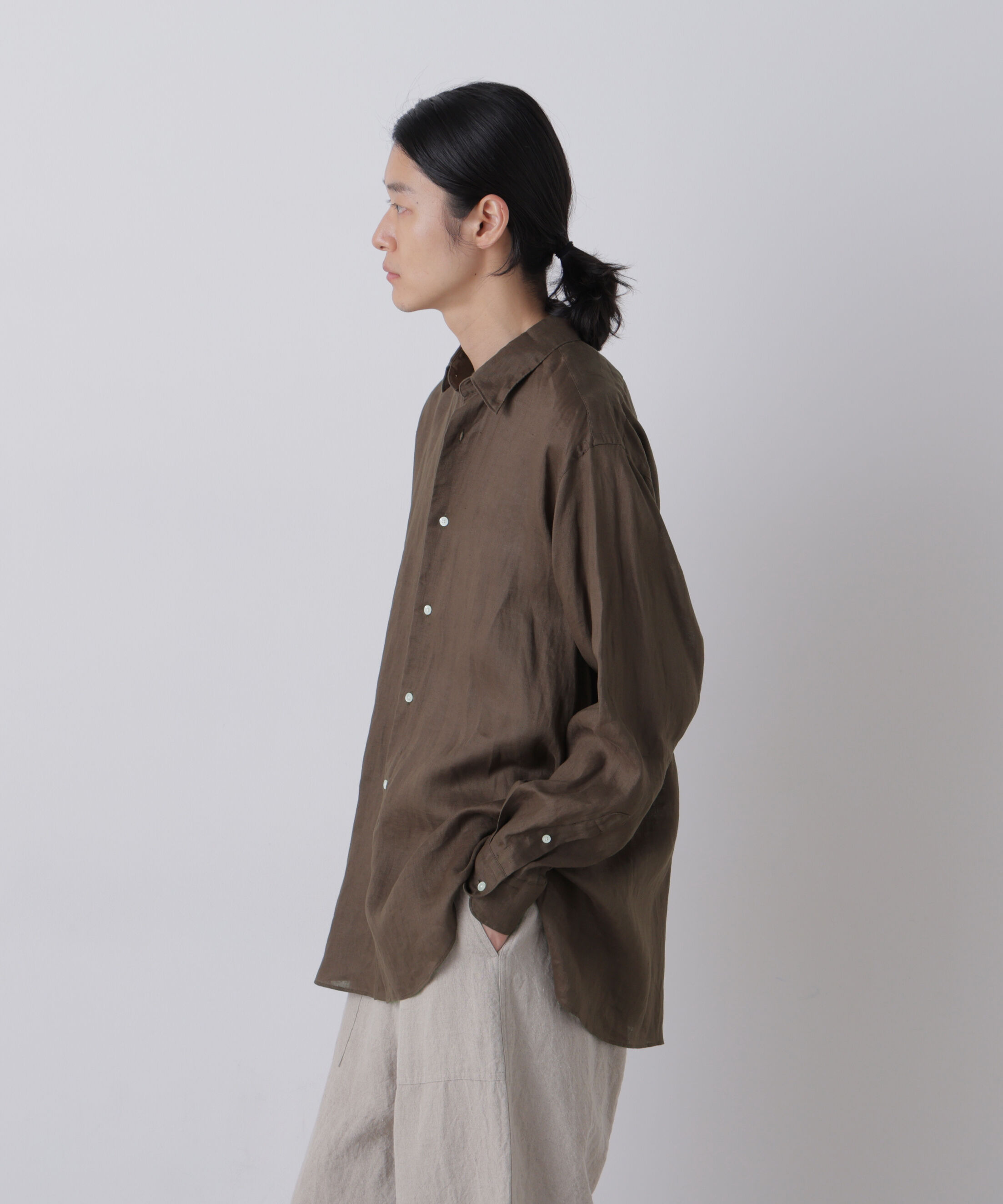 YLEVE 「YLEVE / LINEN BROADCLOTH SHIRT」|シャツ・ブラウス|