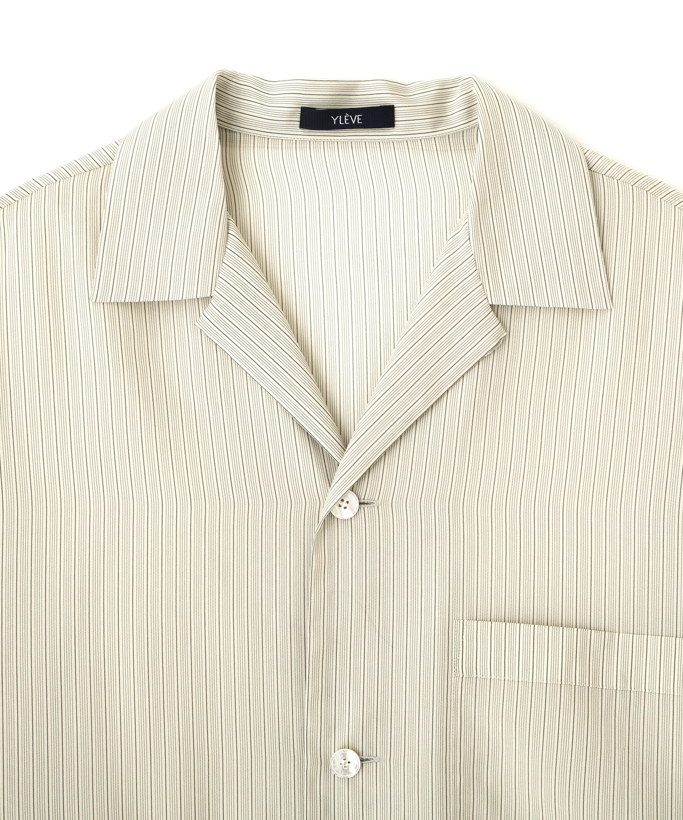 YLEVE 「YLEVE / ACETATE CUPRO STRIPE PJ SHIRT」|シャツ・ブラウス|