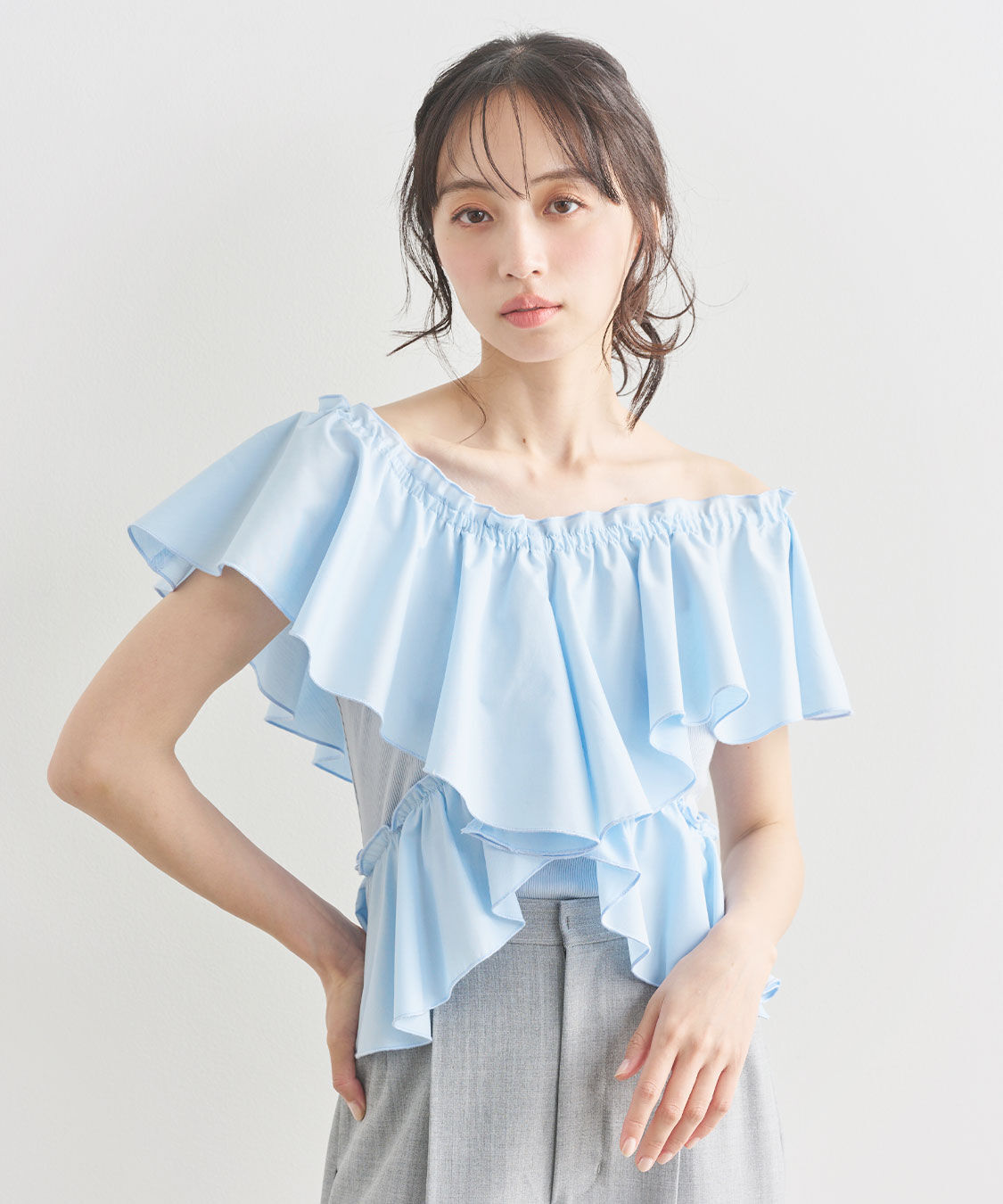 COCO DEAL「フリルオフショルトップス」|シャツ・ブラウス|