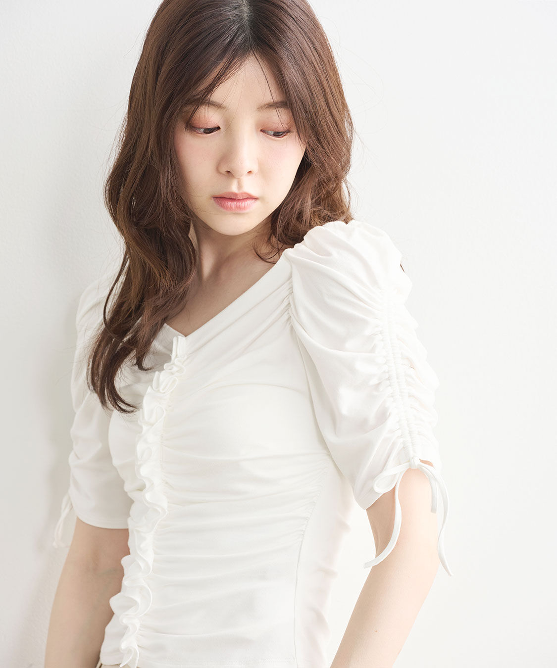 COCO DEAL「フリルドレープトップス」|Tシャツ・カットソー|