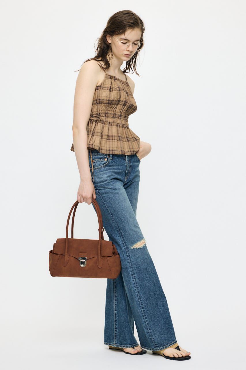 MOUSSY「PLAID GATHER キャミ」|キャミソール|