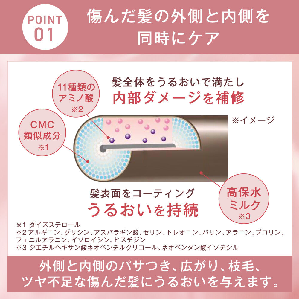 ORBIS「エッセンスインヘアミルク　つめかえ用　」|洗い流さないトリートメント|