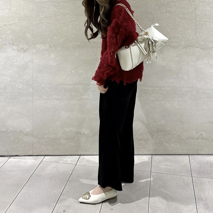 CUMUU＿DIANA「ハートモチーフニットシューズ　EI42854」|パンプス|