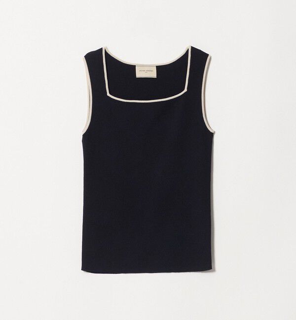 UNITED ARROWS「リブ スクエア キャミソールニット ‐ウォッシャブル‐」|タンクトップ|