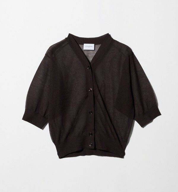 UNITED ARROWS「シアー Vネック カーディガン ‐ウォッシャブル‐」|カーディガン|